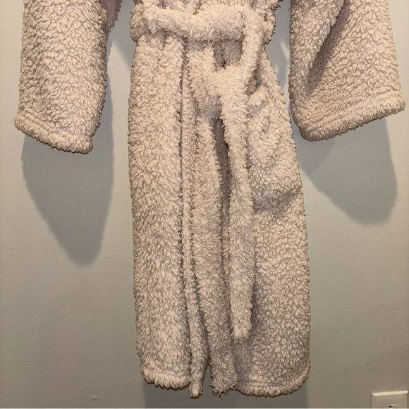 Pottery Barn Teddy Bear Robe Tan Size L Cozy Fleece Robe - Picture 3 of 13